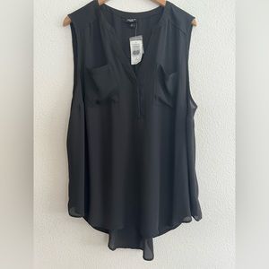 Black Torrid sleeveless top, 2x.
